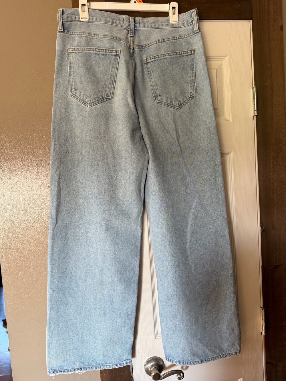 Agolde Light Blue Denim Jeans - Picture 2 of 3